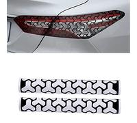 NewL 2Pcs Honeycomb Shape Car Headlight Tailight Cut-out Hollow Film Grid Side Shield Wrap Film Decals (Scales, 30cm x 48cm)