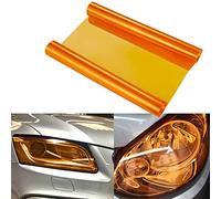 NewL 40cm x 152cm Extra Wide Self Adhesive Auto Car Tint Headlight Taillight Fog Light Vinyl Smoke Film Sheet Sticker Cover (Orange)