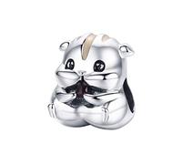 NewL Animal Collection 925 Sterling Silver Lovely Hamster Beads fit Charms Bracelets & Bangles DIY Jewelry Making