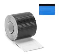 NewL Black 3D Carbon Fiber Wrap Chrome Delete Window Door Trim 2.5cm x 9m