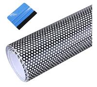 NewL Black Perforated One Way Vision Privacy Window Film Sticker 40cm x 107cm
