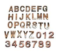 NewL Custom Electroplated Plastic Letters for Car Mailbox House Bronze 7cm
