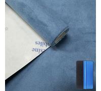 NewL Elastic Suede Self Adhesive Velvet Fabric Repair Tape DIY Car Interior Dashboard Modification Renovation Leather Roll Stickers (Sky Blue, 30cm x 150cm)
