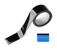 NewL Free Tool Kit High Gloss Vinyl Wrap Kit for Black Out Chrome Delete Window Trim Door Trim Door Sill (5cm x 9meters) (High Gloss)