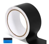 NewL Frosted Black Vinyl Wrap Trim Decal Self Adhesive DIY Tape for Black Out Chrome Delete Window Trim Car Door Trim Door Sill (10cm x 900cm)