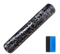 NewL Gloss Black-Silver Forged Carbon Fiber Car Vinyl Wrap 100cmx150cm