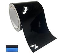 NewL Gloss Black Vinyl Wrap Tape 7.5cm x 900cm Air-Release Adhesive Vinyl Wrap for Cars Anti-Scratch Car Door Sill Protector Car Sill Protectors Strips
