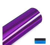 NewL High stretchable mirror Chrome Purple Mirror flexible Vinyl Wrap Sheet Roll Film Car Sticker Decal Sheet (Purple, 30cm x 150cm)