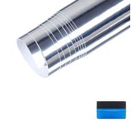 NewL High Stretchable Mirror Chrome Silver Mirror Flexible Vinyl Wrap Sheet Roll Film Car Sticker Decal Sheet (Silver, 30cm x 150cm)