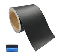 NewL Matte Black Vinyl Wrap Tape 7.5cm x 900cm Air-Release Adhesive Vinyl Wrap for Cars Anti-Scratch Car Door Sill Protector Car Sill Protectors Strips