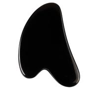 NewL Natural Obsidian Gua Sha Board Various Shapes Black Obsidian Face Scraping Tool Beauty Health SPA Massager (Heart Shape)
