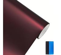 NewL PET Matte Liquid Blood Red No Bubble Car Vinyl Wrap Film 50cmx150cm