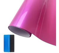 NewL Premium Candy Gloss Metallic Vinyl Wrap Film Self-Adhesive DIY Car Sticker With Air-Release Technology for Car Interior & Exterior Decoration (Pink, 50cm x 150cm)