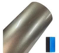 NewL Premium Candy Gloss Metallic Vinyl Wrap Film Self-Adhesive DIY Car Sticker With Air-Release Technology for Car Interior & Exterior Decoration (Champagne Gold, 30cm x 150cm)