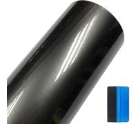 NewL Premium Candy Gloss Metallic Vinyl Wrap Film Self-Adhesive DIY Car Sticker With Air-Release Technology for Car Interior & Exterior Decoration (Gray, 50cm x 150cm)