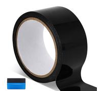 NewL Ultra Gloss Piano Black Vinyl Wrap Trim Decal Self Adhesive DIY Tape for Black Out Chrome Delete Window Trim Car Door Trim Door Sill (5cm x 900cm)
