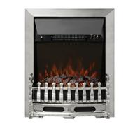 Newland Bayden Chrome Inset Electric Fire With Remote Control