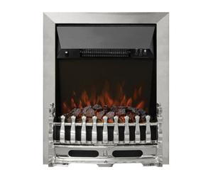 Newland Bayden Chrome Inset Electric Fire With Remote Control