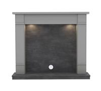 Newland Cheshire 48" Dark Grey & Grey Slate Timber Inglenook Surround