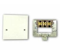Newlec 45 Amp Cooker Outlet Connection Plate Junction Box Connector Cover - Blank Front