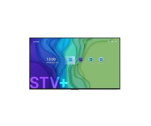 Newline STV+ 75'' Commercial Display 75-inch 4K UHD screen with 24/7 uptime, Android 14 OS, and Cast+ sharing feature.