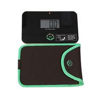 NewlineNY Step-on Super Mini Smallest Travel Bathroom Scale with Protection Sleeve: SBB0638SM-BK (Black) + NY-SMS-S001-BG