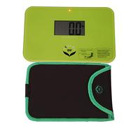 NewlineNY Step On Super Mini Smallest Travel Bathroom Scale with Trip Protection Sleeve: SBB0638SM-GN (Green) + NY-SMS-S001-BG