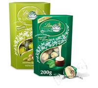NewLint Pistachio Chocolate Truffles & Dark Mint Chocolate Truffles 200g, Pack of 2, Milk chocolate with a smooth melting Pistachio filling Perfect for Christmas & New Year By Experts Supplies Ltd