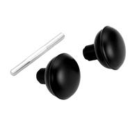 newliplace 1 Pack Vintage Old Style Door Knob Set with Spindle, Antique Door Knobs Replacement Set for Interior Doors, Matte Black