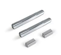 newliplace 2 Pack Square Drive Spindles Replacement Parts for Old Style Door Knobs and Vintage Mortise Lock, Adjustable Door Knob Spindle 17/64 in. x 17/64 in. x 2-18/25 in. (69mm)