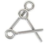 newlng M10 Eye Bolts 304 Stainless Steel Ring Bolts Heavy Duty Welded Closed Screw rod eye Screw Bolts Corrosion Resistant 5piece