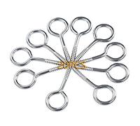 Newlng M3x40mm Ring Eye Screw - 304 Stainless Steel Self Tapping Round Sheep Eye Hook - Heavy Duty Eyelets With Fastener Door Latch Buckle - 20PCS