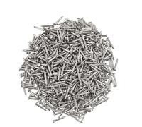 newlng Small Nail Round Head Tiny Nails String art Nails Hand-Made Hardware Accessories Fasteners Art Mini Nails 500pcs 1 X 10mm(DXL) Silver