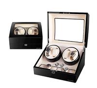 Newly Designed Watch Winder Can Accommodate 10 Automatic Watches Extremely Quiet and Anti-Magnetic Motor with Soft and Flexible Watch Pillow (A)