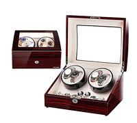 Newly Designed Watch Winder Can Accommodate 10 Automatic Watches Extremely Quiet and Anti-Magnetic Motor with Soft and Flexible Watch Pillow (D)