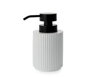 Newly Launched Blue Canyon Berkeley Soap Dispenser, Soap Dispenser Bottle, Dispenser Pump, Polyresin Material, Refillable Liquid Soap, Compact Size, Premium Bathroom Décor, White