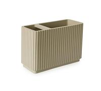 Newly Launched Blue Canyon Berkeley Toothbrush Tidy, Durable Construction, Bathroom Storage Organiser, Toothbrush Caddy, Bathroom Countertop Storage, Brush Holder, Versatile Holder, Lightweight,Almond