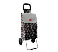 Newly Launched Casa & Casa Charlie Dog Shopping Trolley on Wheels, 55L Huge Capacity, Carton Quantity 4, Elegant & Foldable, Shopping Cart for Groceries, 2 Wheels, Thermal Liner, Bespoke Design, Brown