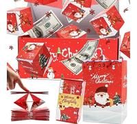 Newly Surprise Box Gift Box Creating the Most Surprising Gifts, DIY Folding Pop-Up Surprise Gift Boxs Explosion for Money, Gifts Explosion Boxs for Christmas Anniversary (redB,16pcs)