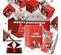 Newly Surprise Box Gift Box, New Surprise Gift Box Explosion - Creating The Most Surprising Gift, Folding Bounce Surprise Gift money Box (Red1 with 12 bouncing boxes,1)