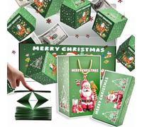 Newly Surprise Box Gift Box, New Surprise Gift Box Explosion - Creating The Most Surprising Gift, Folding Bounce Surprise Gift money Box (Green2 with 20 bouncing boxes,3)