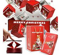 Newly Surprise Box Gift Box, New Surprise Gift Box Explosion - Creating The Most Surprising Gift, Folding Bounce Surprise Gift money Box (Red 2 with 12 bouncing boxes,3)