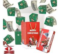 Newly Surprise Box Gift Box, Unique Folding Bouncing Red Envelope Cash Boxs with Confetti, 2026 Christmas Surprise Gift Boxs for Christmas Birthday Anniversary Valentine (Red-B,12Pcs * Bouncing Box)