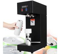 Newly Upgraded Can Sealing Machine, Semi Automatic Can Sealer, 180 W Commercial Soda Can Seamer, with Counter, for 5.5 cm Caliber, Max Height 22 cm Plastic/Aluminum/Tin Can Black