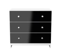 Newlyn 3 Drawer Chest (Ready Assembled) Ready Assembled 2 U Black One Size