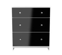 Newlyn 3 Drawer Deep Chest (Ready Assembled) Ready Assembled 2 U Black One Size