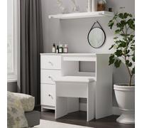 Newlyn 3 Drawer Vanity (Ready Assembled) Ready Assembled 2 U White One Size