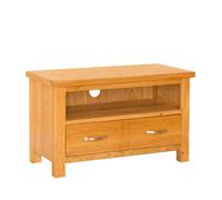 Newlyn Light Oak 80Cm Small Tv Unit - Fully Assembled By Roseland Furniture