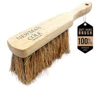 Newman and Cole Natural Wooden Hand Brushes - Choose from Hard Stiff Bristle Brush or Soft Brush with Natural or Synthetic Bristles (1 x Coco Soft Hand Brush)