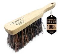 Newman and Cole Natural Wooden Hand Brushes - Choose from Hard Stiff Bristle Brush or Soft Brush with Natural or Synthetic Bristles (1 x Bassine Stiff Hand Brush)